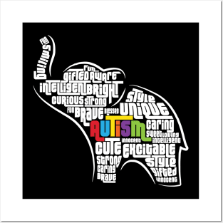 'Autism Awareness Elephant' Awesome Autism Awareness Posters and Art